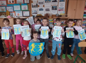Herb Kutna - realizacja grantu "Różanym Szlakiem z Kutnowskim Przedszkolakiem