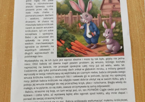 "Bajka o dzielnym króliczku i potworze spod łóżka".