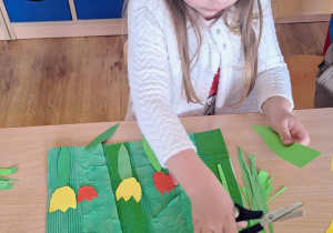 "Już kwitną tulipany" - realizacja Międzynarodowego Projektu Edukacyjnego "Kreatywne prace plastyczne".