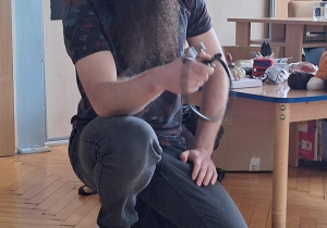 Tuptusie na spotkaniu z Weterynarzem.