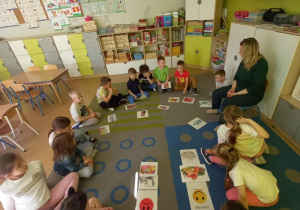 "Zdrowy przedszkolak" - zajęcia prowadzone przez p. Pedagog.