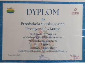 Konkurs matematyczny "Matematyczne łamigłówki dla małej główki - w świecie zbiorów i liczb"