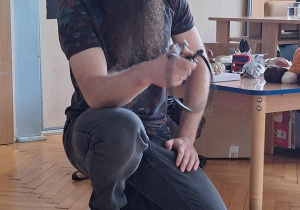 Tuptusie na spotkaniu z Weterynarzem.
