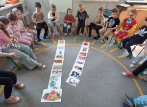 "Zdrowy przedszkolak" - zajęcia prowadzone przez p. Pedagog.