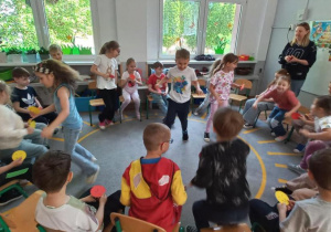 "Zdrowy przedszkolak" - zajęcia prowadzone przez p. Pedagog.