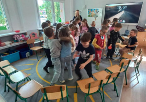 "Zdrowy przedszkolak" - zajęcia prowadzone przez p. Pedagog.