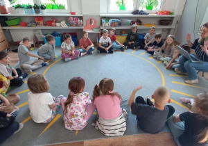 "Zdrowy przedszkolak" - zajęcia prowadzone przez p. Pedagog.
