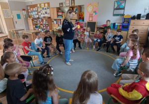 "Zdrowy przedszkolak" - zajęcia prowadzone przez p. Pedagog.