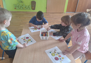 "Zdrowy przedszkolak" - zajęcia prowadzone przez p. Pedagog.