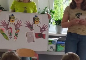 Tuptusie na spotkaniu z autorką książek dla dzieci.