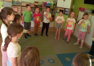 "Zdrowy przedszkolak" - zajęcia prowadzone przez p. Pedagog.