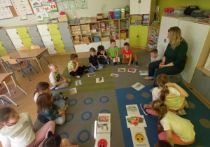 "Zdrowy przedszkolak" - zajęcia prowadzone przez p. Pedagog.