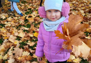 Zuzia prezentuje swój bukiet