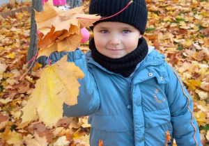 Filip prezentuje swój bukiet