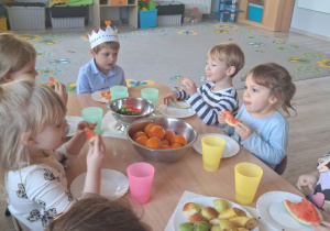 "Owocowe urodzinki" w Buziakach - Oskar.