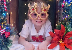 Buziaki na uroczystym Spotkaniu Wigilijnym w Centrum Seniora.