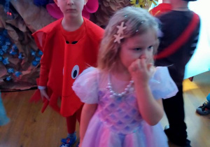 Buziaki na balu karnawałowym "W morskiej głębinie".