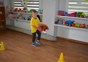Staś w konkurencji Hobby horse