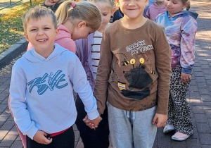 Figielki podczas Próbnej Ewakuacji w Przedszkolu.