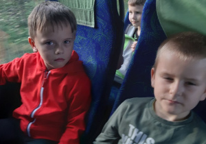 Kuba O. i Filip podczas jazdy autobusem