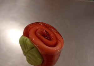 Lizak w kształcie róży