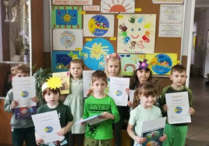 Dzieci nagrodzone w konkursie.