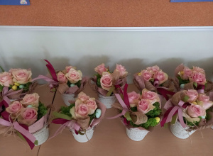Warsztaty florystyczne w ramach grantu "Różany przedszkolak"