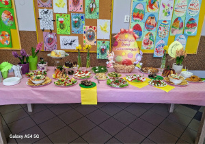 "Wielkanocny stół" w przedszkolu.