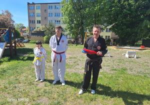 Pokaz sztuk walki - taekwondo.