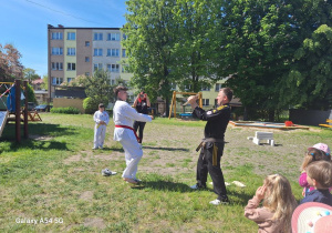 Pokaz sztuk walki - taekwondo.