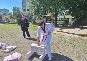 Pokaz sztuk walki - taekwondo.