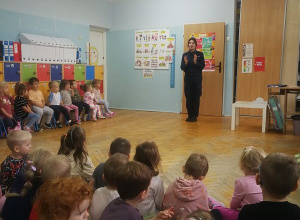 Spotkanie z przedstawicielem policji.